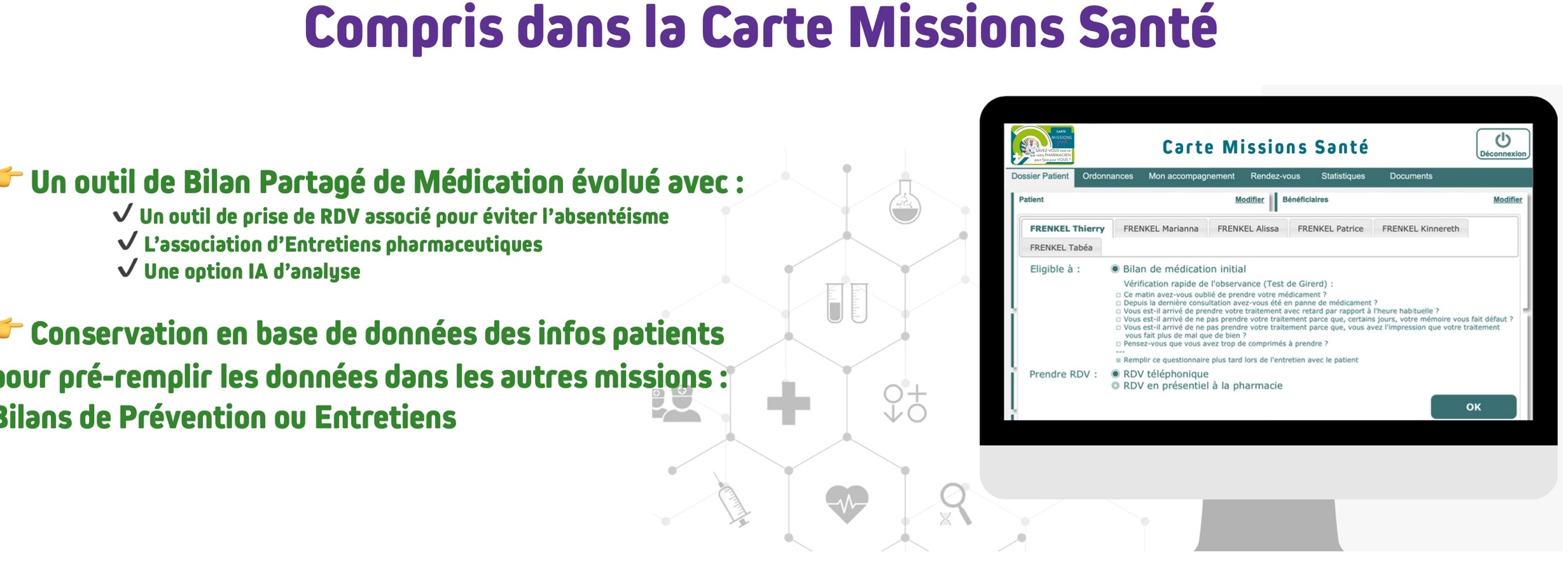 Bilan partagé de médication